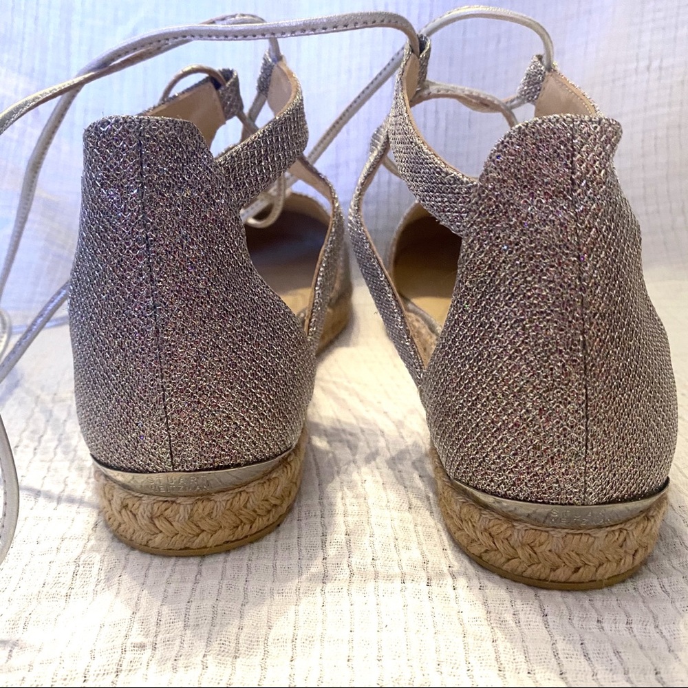 Stuart Weitzman Walkmyway Sparkle Wrap Espadrille - image 3